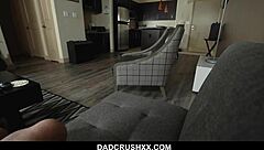 teen 18+ earns mall money from stepdad