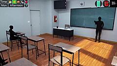 Intense anal gameplay with teacher in Milfy City Part 4