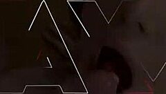 Pregnant brunette with glasses plays with toys solo