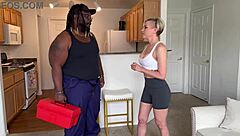 Helping the maintenance man cool off with a preview