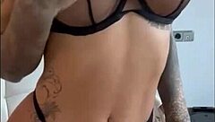 beautiful babe susy gala in hot lingerie and leather on holiday