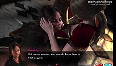 Ebony milf and blonde teen get anal fucked in interracial threesome