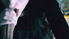 Beautiful brunette gets cum on face!