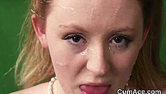 i saw flirty centerfold get cum on face