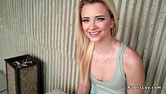 watch this petite big ass spinner fuck a huge dick in public?