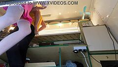 I Upskirted This Crazy Girl At Work And She Let Me Fuck Her For Extra Money