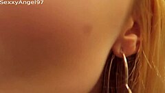 Woman Undresses, Shows Big Tits and Vagina