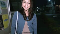 Mature Asian Wife Returns for First Shoot with Handjob and Creampie