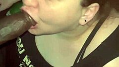 Succubus at WORK sucks BIG BLACK COCK in USA