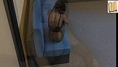 Gorgeous brunette Katie deepthroats monster cock.