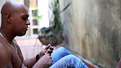 Housewife Sweeps Yard, Shows Pussy, Wants Ass In Public