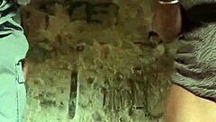 Couple fucks outdoors in medieval village