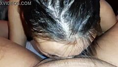 My girlfriend licks my pussy while our neighbor watches us closely