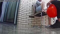 real wife chats with builders fixing the house in a family setting