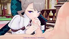 lynette sucking in genshin impact fantasy