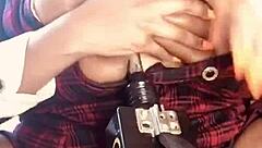 Big titty slut, get fucked by that machine on your huge tits!