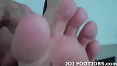 I Want To Suck Your Cock Between My Soft Feet While Jerking Off In Panties