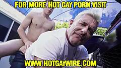 Straight guy converted to gay assfucking in baitbus