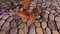 voyeur watches bound girl get anal fucked with toys