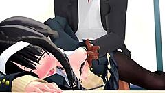 Rough Hentai Action in 3D Cartoon Blend