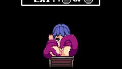 Black Labyrinth game features handjob, cum in mouth, futanari blowjob, and lesbian big tits