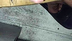 gay guy gives handjob and cums solo