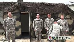 gay jock cum all over hunks face after hardcore blowjob