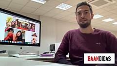 Tattooed squirting babe gets eaten out, trimmed pussy lesbian oral fun