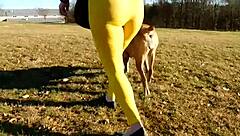 Aunt Sammis says, feel my taboo asshole in these tight yoga pants