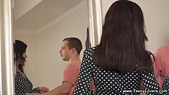 Teeny Lovers Experience First Orgasm To Second In Shaved Pussy Action