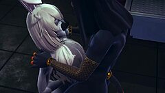 femboy furry threesome with bunnyboy