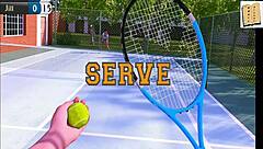 feeling the intense passion in a hot kiss with jill in the changing rooms from being a dik