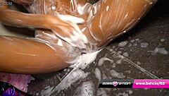 Join Kerrie Lee In A Soapy Shower