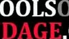 Busty submissive rides sybian under dom's control