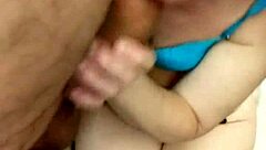 my wife gives bellyjob and blowjob