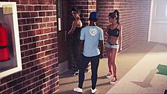 A wife and stepmother engage in a game.