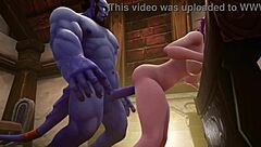 Blue Man and Elf in Wild Warcraft Porn Parody
