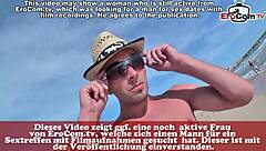 German Teen Anal Threesome on Beach