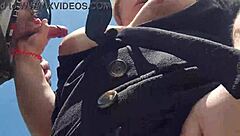 Chubby Cutie Gives Pov Outdoor Blowjob With Big Tits And Plays With Cum