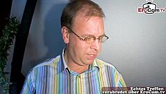 I am a mature german grandma having sex with a stranger from casting