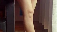 nataly de la uba in upskirt with thread