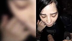 Colombian latina gives blowjob to friends with passion