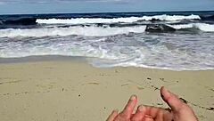 On Mallorca Beach, Missspisss Updates With Outdoor Flashing And Big Cock Close Ups