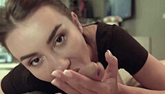 Sexy Babe Suck Big Dick And Handjob In Cum Mouth