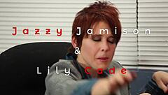 jazzy jamison and lily cade enjoy athletic lesbian fun together