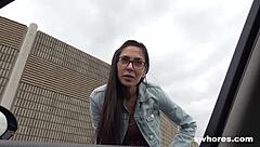 Petite 18+ Slut Gets Pounded Outdoors for Cash with Cum on Ass!