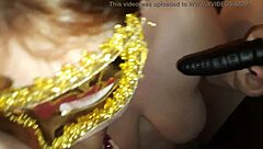 Naughty Russian Housewife Dreams of Threesome with Big Black Dildo and Lover's Cock