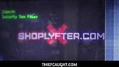 Caught the thief April Reid and fucked her instead of bail