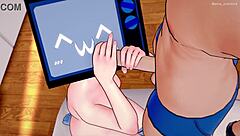 tv woman, are you enjoying those hot exercises in sportswear?