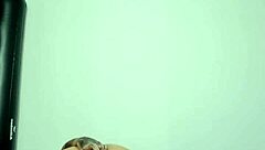 latina goth girl tries glass dildo in her big ass for first anal